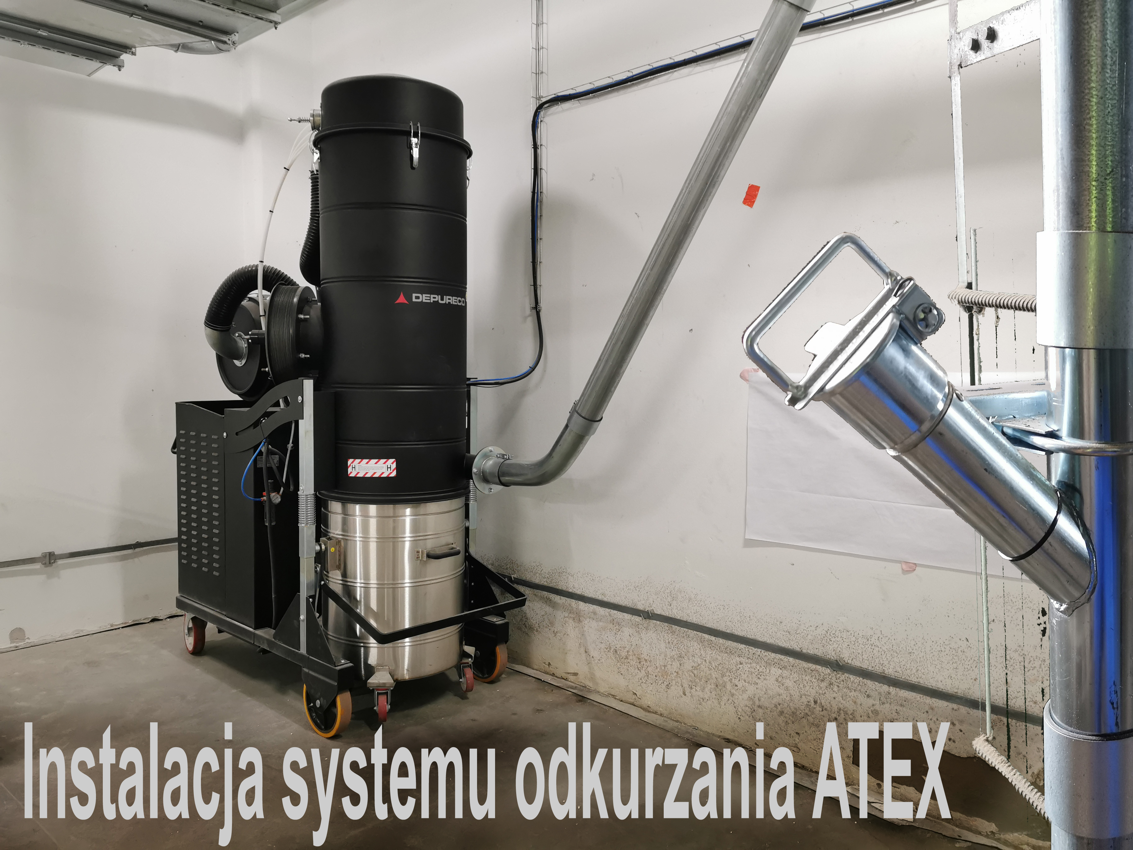 Instalacja systemu odkurzania ATEX