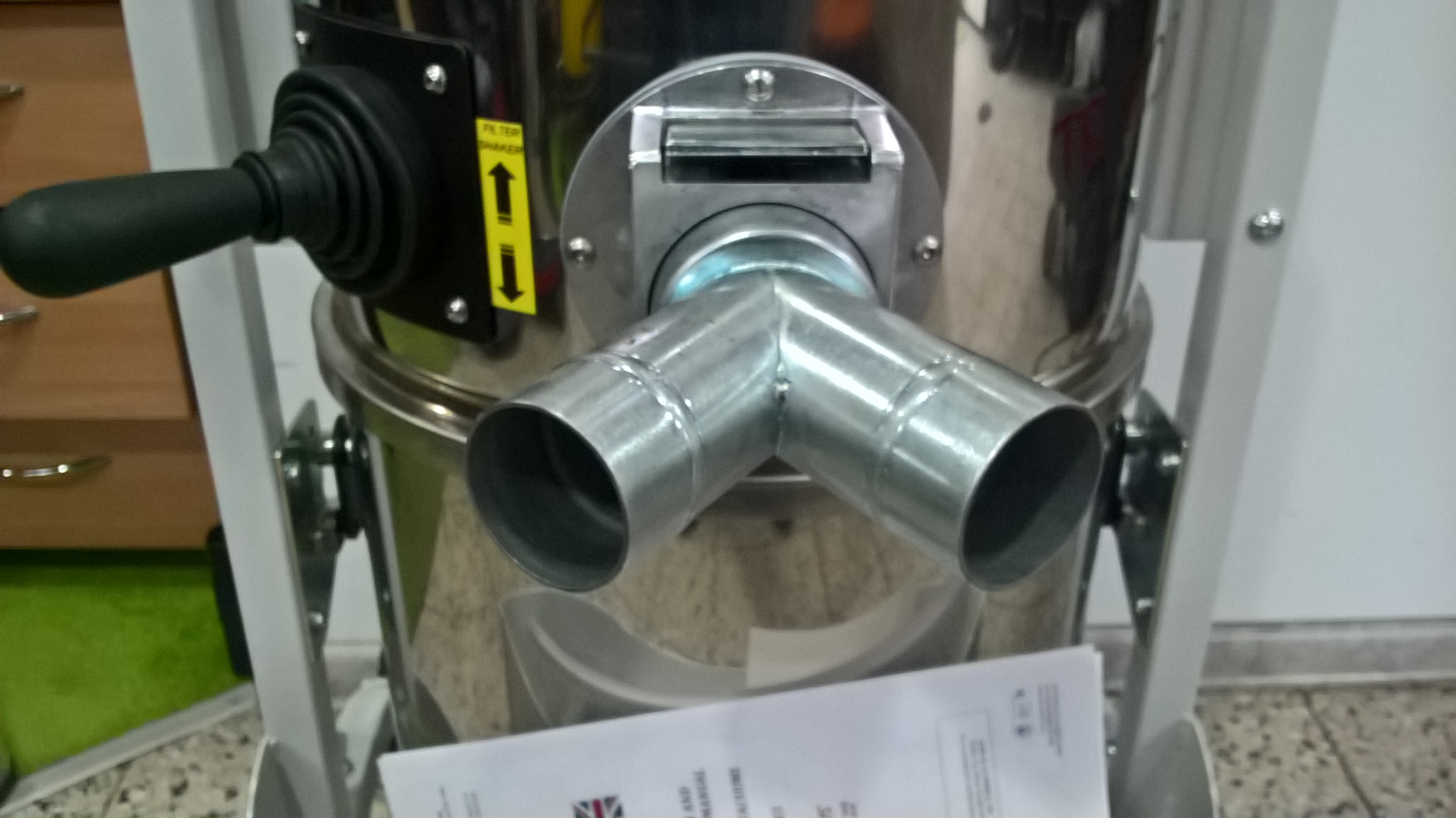 Przyłącze z redukcją i trójnikiem Y stal chrom ATEX