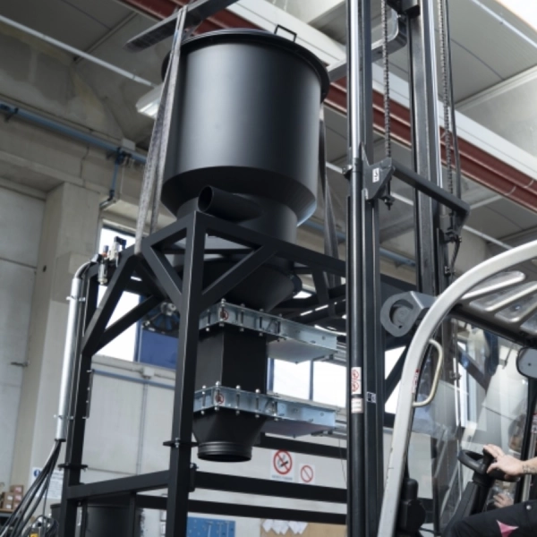 HF centralny odkurzacz przemysłowy z automatycznym czyszczeniem filtrów i systemem rozładunkowym HF 35P