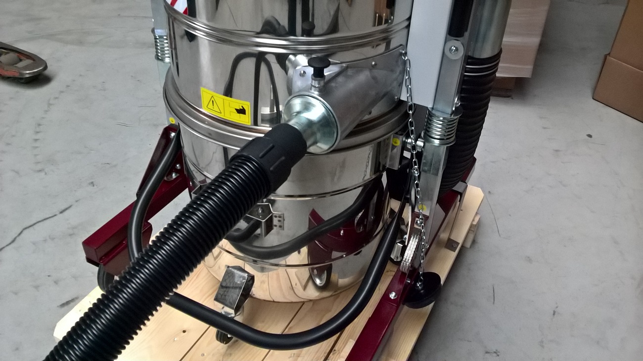  Odkurzacz przemysłowy pneumatyczny ATEX zasilany sprężonym powietrzem