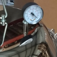 Odkurzacz przemysłowy pneumatyczny ATEX 21 HEPA zasilany sprężonym powietrzem manometr