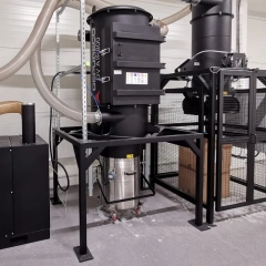 DV-AIR filtrocyklon z automatycznym systemem pneumatycznego czyszczenia filtrów do centralnego systemu odkurzania