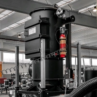 DV-AIR filtrocyklon z automatycznym systemem opróżniania zbiornika do centralnego systemu odkurzania co2