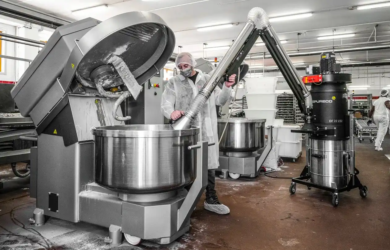 Odpylacz przemysłowy ATEX Z22 1/3D mobilny do pyłow lotnych
