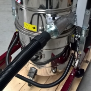 Odkurzacz przemysłowy pneumatyczny ATEX 21 HEPA zasilany sprężonym powietrzem