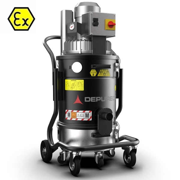 Odkurzacz ATEX 1/3D do strefy Z22 zagrożonej iskrobezpieczny