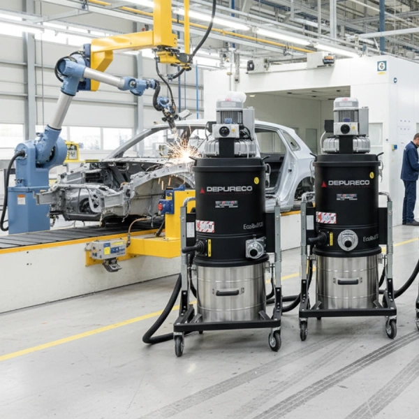 Odkurzacz ATEX 3/3G do strefy gaz Z2 do ramienia robotycznego