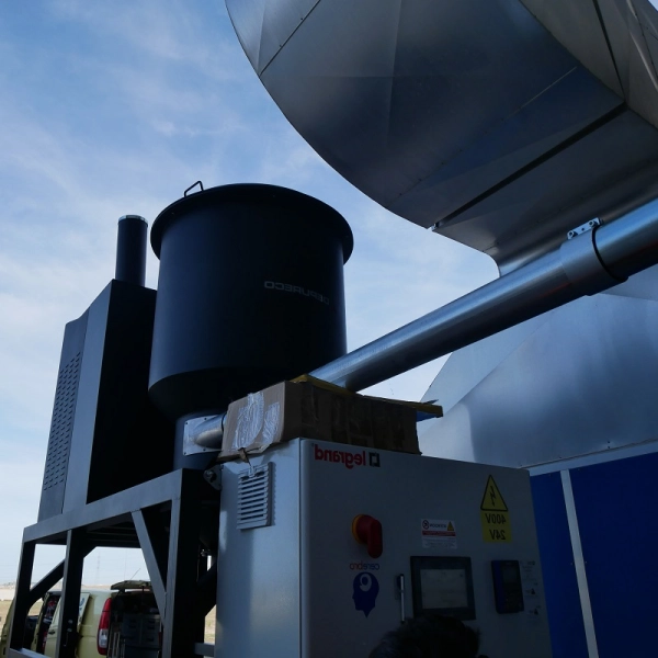HF centralny odkurzacz przemysłowy z automatycznym czyszczeniem filtrów i systemem rozładunkowy HF15P