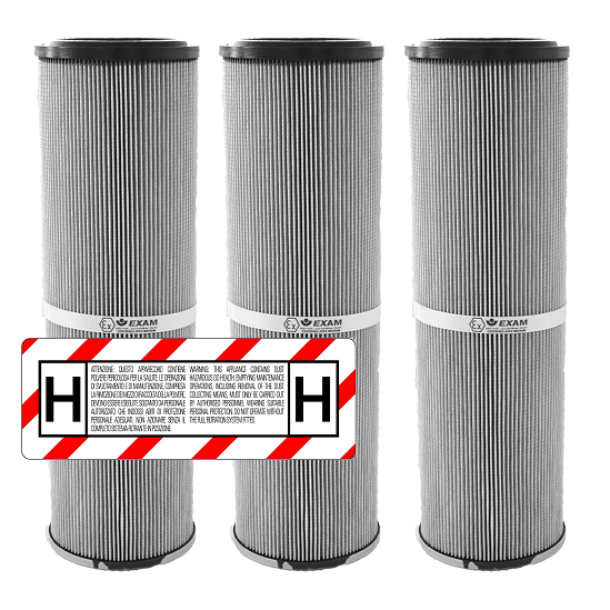 M65 SP LP TAN odkurzacz trzy silnikowy z automatycznym czyszczeniem filtrów kompresorem HEPA H13 class