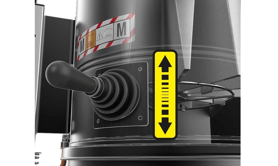 system JetClean w odkurzaczu przemyslowym do pylow H niebezpiecznych dla zdrowia