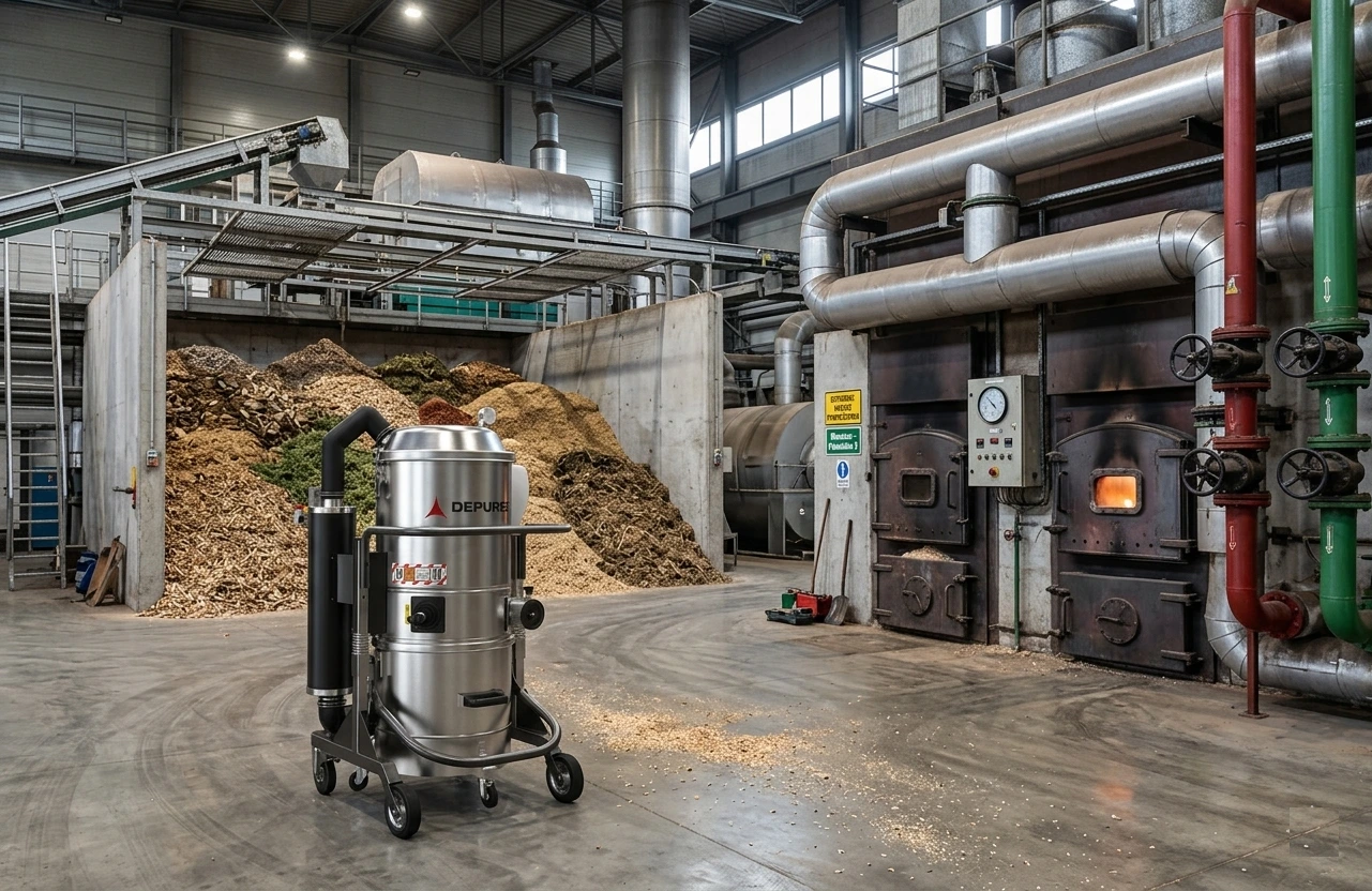 AC odkurzacz przemysłowy pneumatyczny z certyfikatem ATEX IIIC do strefy 20 wewnątrz oraz 21 zewnątrz 1/2D z filtrm HEPA