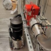 Odkurzacz przemysłowy cyklonowy do centralnego systemu z automatycznym czyszczeniem filtrów
