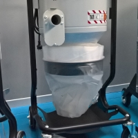 Odkurzacz przemysłowy dwu-silnikowy BAG do pyłów szkodliwych dla zdrowia hepa