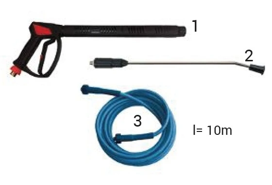 zestaw premium akcesorii do myjki wysokocisnieniowej pistolet lanca waz 10m